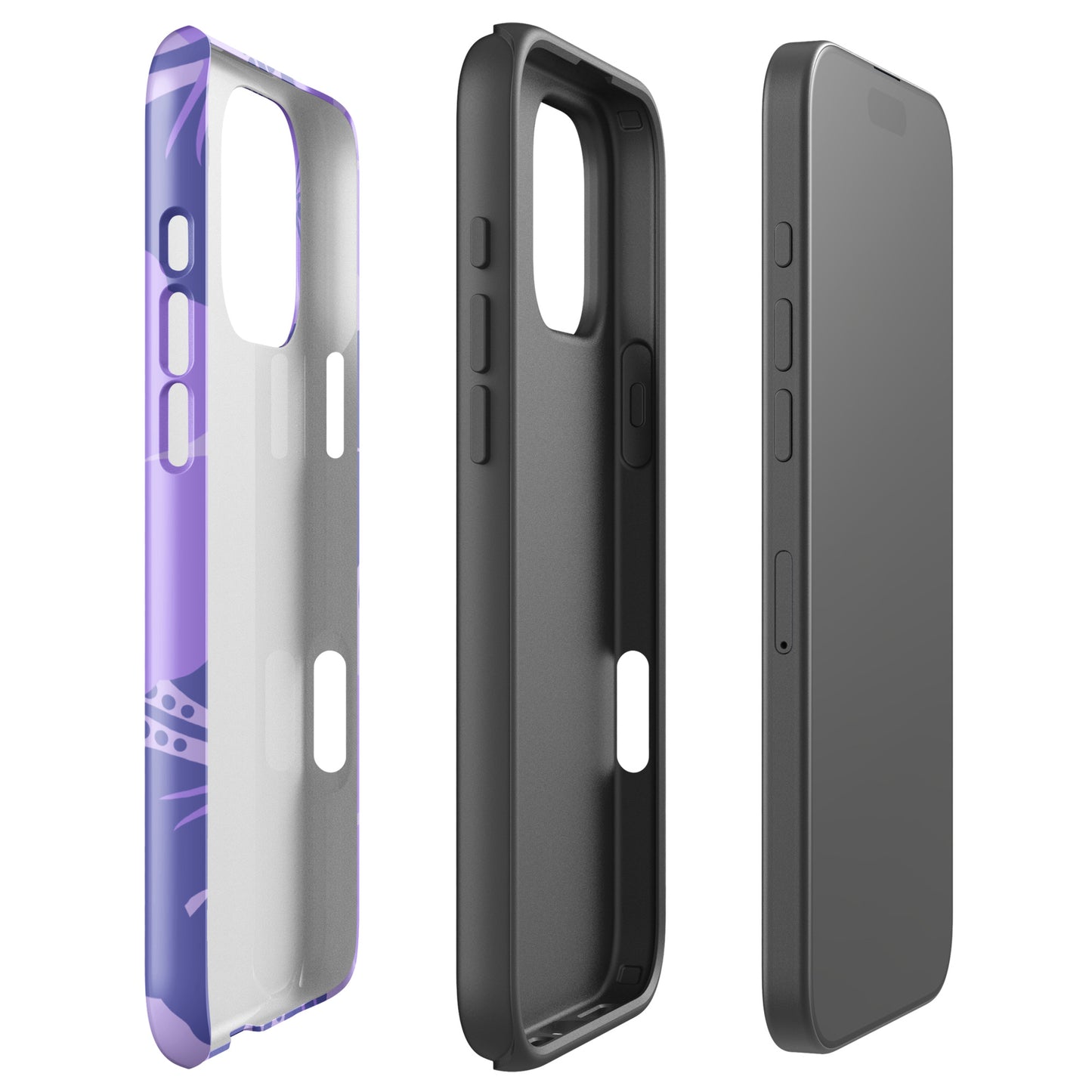 Purple Hibiscus iPhone Case