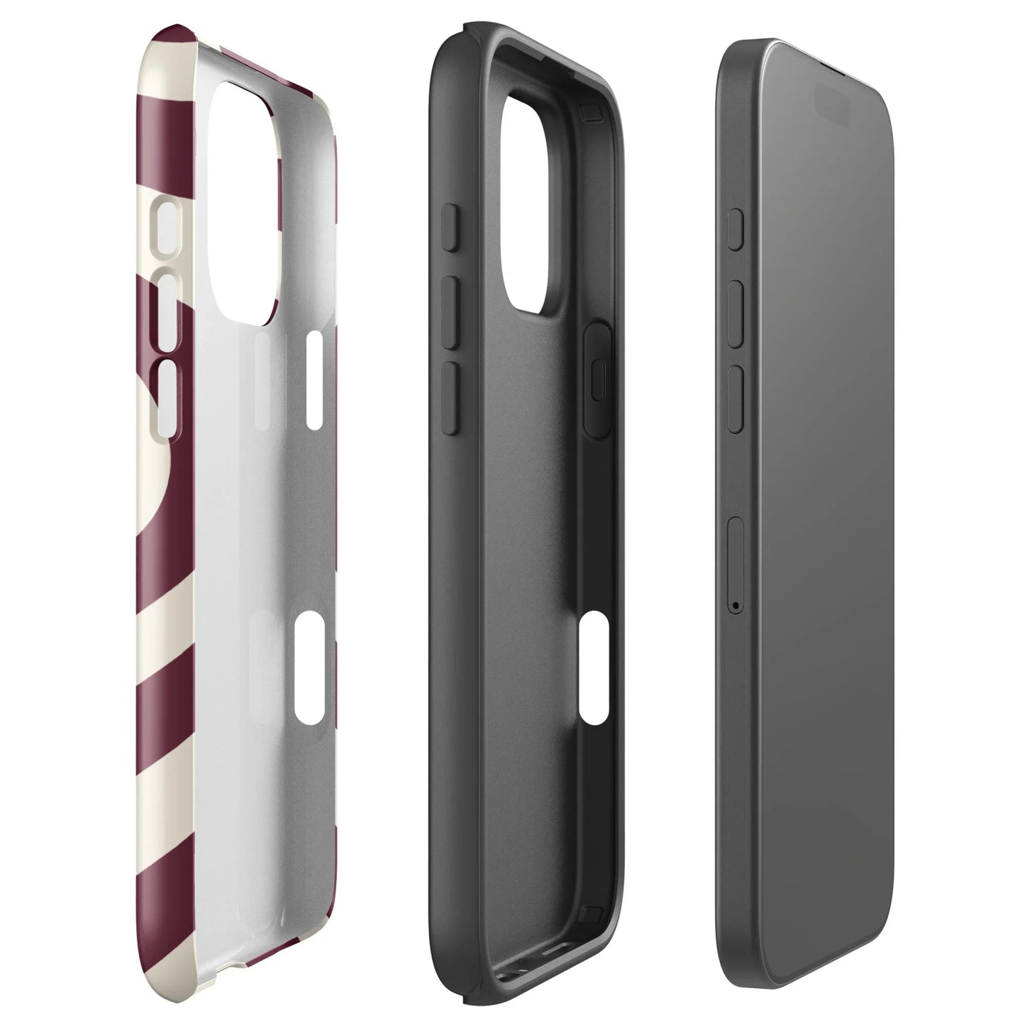 Burgundy Love iPhone Case