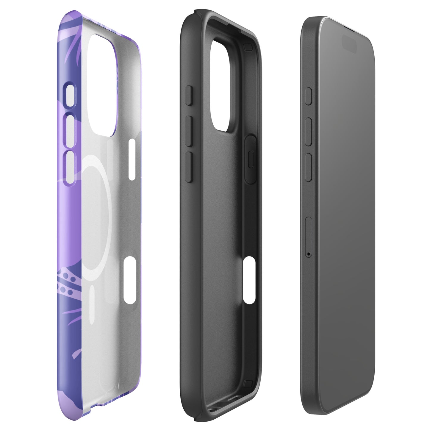 Purple Hibiscus Magsafe iPhone Case
