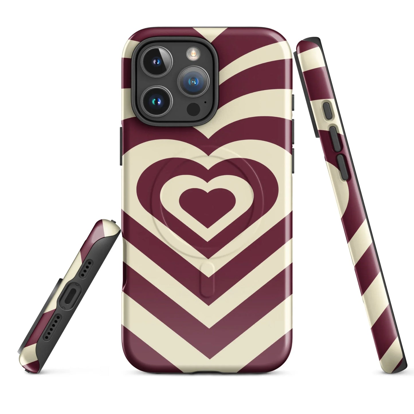 Burgundy Love Magsafe iPhone Case