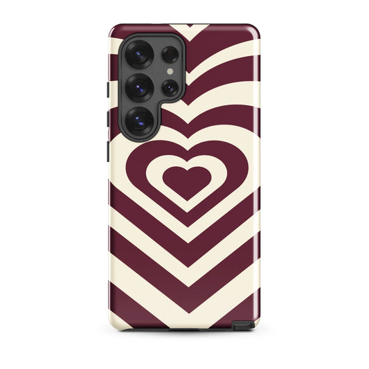 Burgundy Love Samsung Case