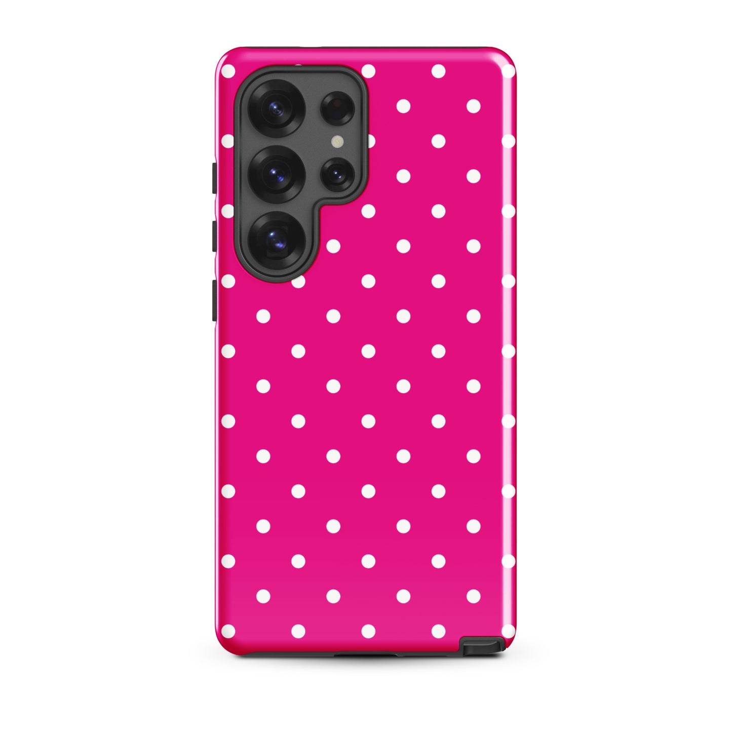 Hot Pink Polka Samsung Case